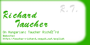 richard taucher business card